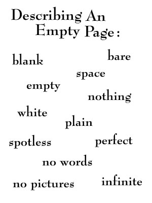 Describing an empty page