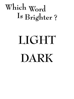 Which Word Is Brighter
